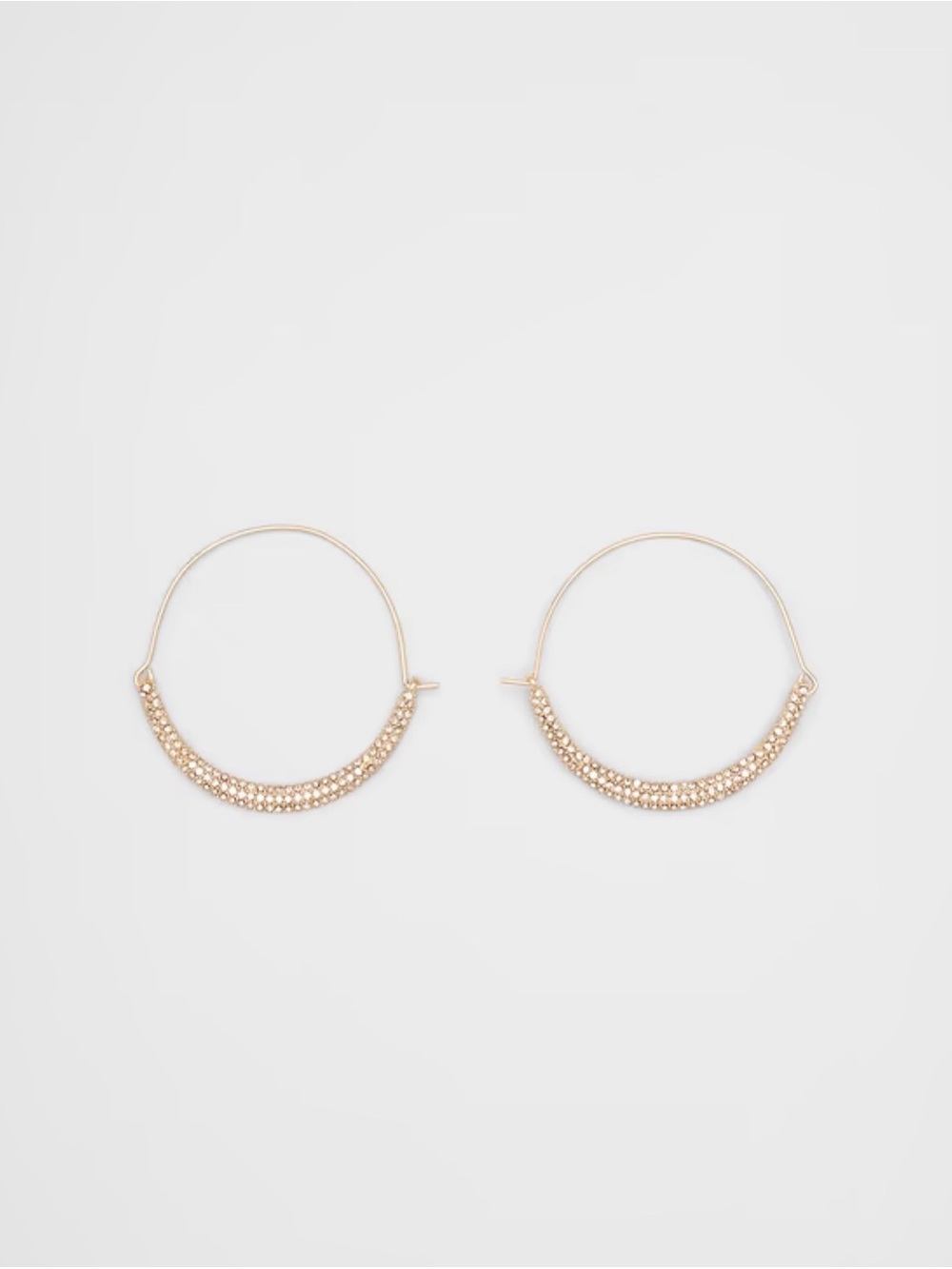 Banana Republic Pave Hoop Earrings
